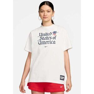 Nike USA Essential 100 years of Olympics White Tee T-shirt Women's XS New